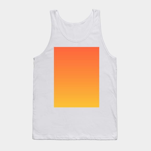 preppy modern  abstract sunset Yellow Orange Ombre Tank Top by Tina